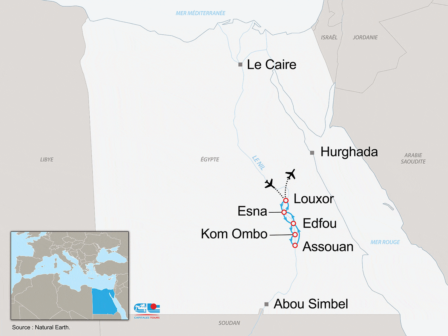 Croisière La Descente du Nil louxor Egypte